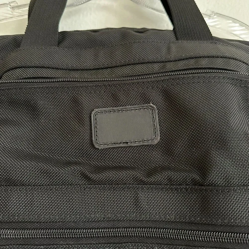 TUMI Black Nylon Bag Messenger Briefcase Laptop Travel Satchel Business